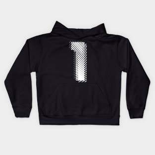 blurred 1 in white Kids Hoodie